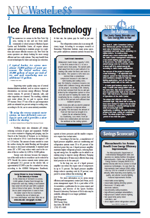 New-York-City-Waste-Less-Ice-Arena-Technology | HY-SAVE® Technologies