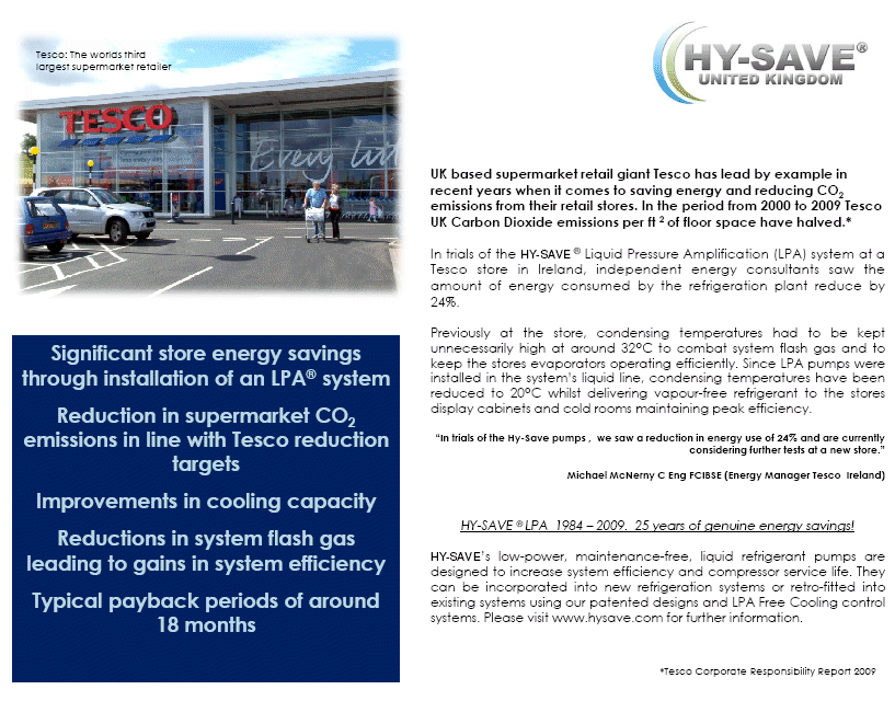 Tesco-case-study | HY-SAVE® Technologies