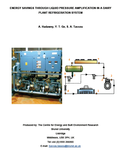 energy-saving-through-liquid-pressure-amplification-in-a-dairy-plant | HY-SAVE® Technologies
