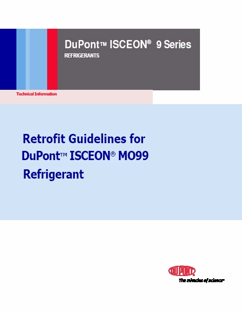 How to replace R22 with MO99 guideline