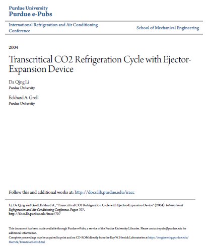 Transcritical-Co2-Refrigeration-Cycle-with-Ejector-Expansion-Device | HY-SAVE® Technologies